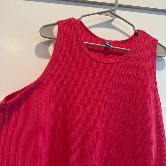 Sleeveless Hot Pink XXL Women's Tank Top - Picture 2 of 6